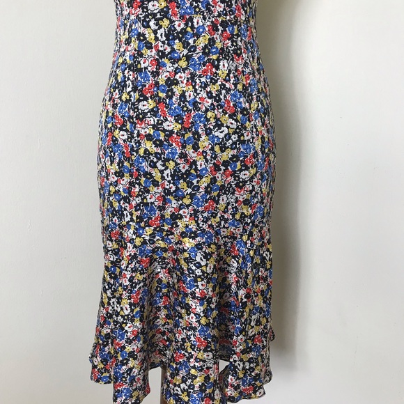 Veronica Beard Annika silk floral strapless dress - Picture 5 of 8